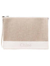 Sense Zipper Clutch Bag Beige White - CHLOE - BALAAN 2