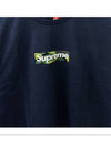 T57 NV Box Logo Round Short Sleeve TShirt Navy Men's TShirt TSH - SUPREME - BALAAN 5