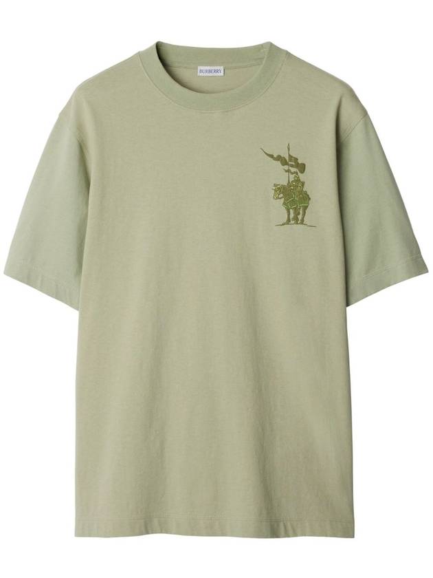 EKD Cotton Short Sleeve T-Shirt Sage Green - BURBERRY - BALAAN 2