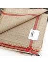 Check Wool Silk Scarf Beige - BURBERRY - BALAAN 5