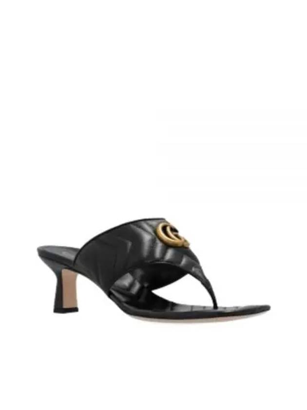 Quilted Sandal Heels Black - GUCCI - BALAAN 2