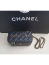 Classic Gold CC Logo Cosmetic Caviar Chain Cross Bag Black - CHANEL - BALAAN.