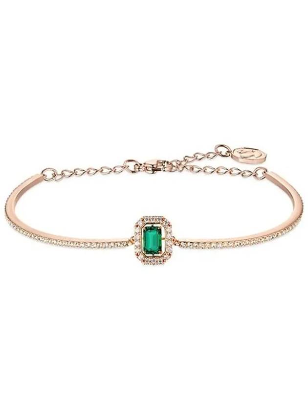 Una Millenia Octagon Pendant Bracelet Green Rose Gold - SWAROVSKI - BALAAN 4