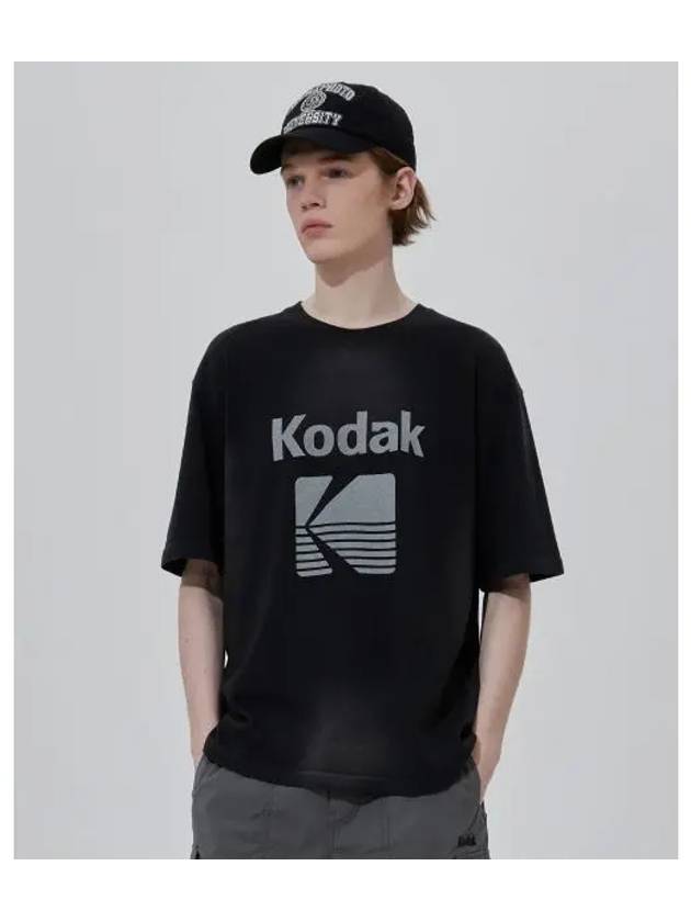 KODAK Color Eye Semi Overfit Short Sleeve T Shirt CHARCOAL - KODO - BALAAN 1