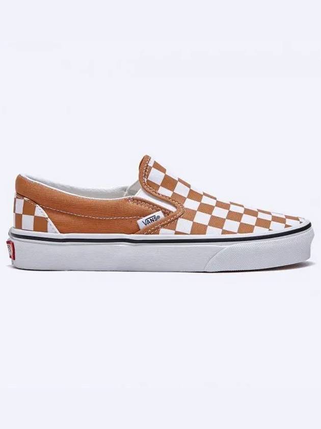 Classic Slip On Color THEORY Checkerboard Meerkat VN0A5AO8BKQ1 - VANS - BALAAN 1