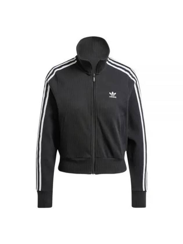 Women's Knit Zip Up Jacket Black - ADIDAS - BALAAN 2