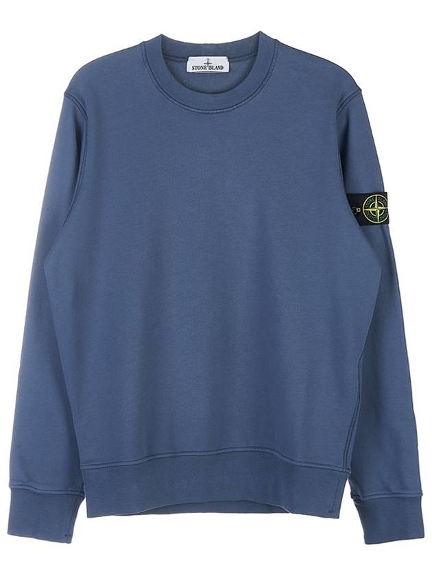 Wappen Patch Crew Neck Sweatshirt Dark Blue - STONE ISLAND - BALAAN 10