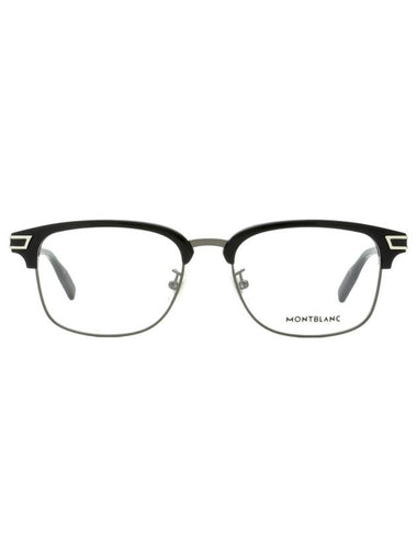 Eyewear Rectangle Metal Eyeglasses Black - MONTBLANC - BALAAN 1