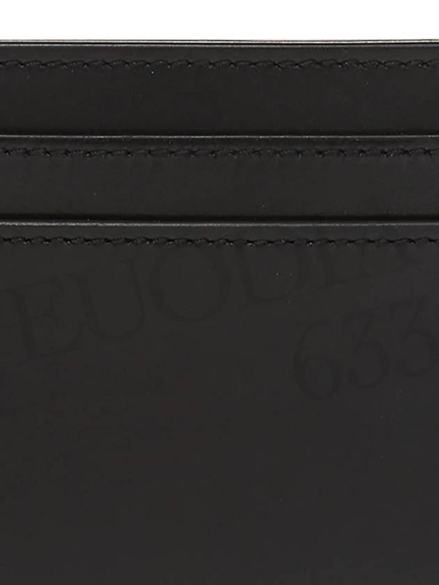 Monogram Card Case in Smooth Leather Black - SAINT LAURENT - BALAAN 6