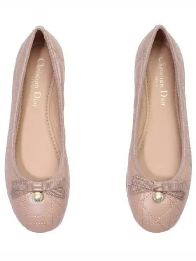 Quilted Cannage Calfskin Ballerina Flat Pink - DIOR - BALAAN 2