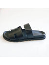 Chypre Velcro Sandals Black H222000ZH02 - HERMES - BALAAN 7