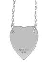 Trademark Heart Pendant Necklace Silver - GUCCI - BALAAN 5