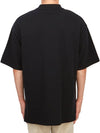 Bold Fox Head Patch Oversized Polo Shirt Black - MAISON KITSUNE - BALAAN 4