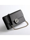 GG Interlocking Chain Strap Cross Bag Black - GUCCI - BALAAN 7