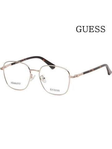 Glasses Frame GU2916D 032 Men Women Gold Metal Frame Asian Fit - GUESS - BALAAN 1