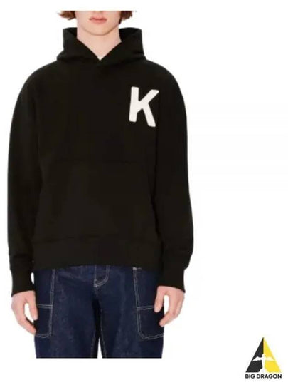 Lucky Tiger Oversized Cotton Hoodie Black - KENZO - BALAAN 2