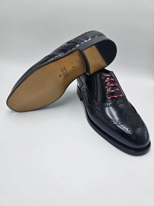 Gucci Lace-Up Leather Oxford Black - GUCCI - BALAAN 9