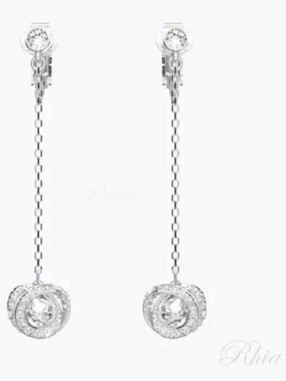 Generation Clip Long Earrings White - SWAROVSKI - BALAAN 2