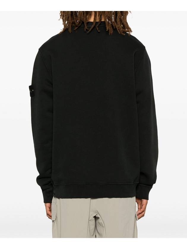 Compass Badge Sweatshirt Black - STONE ISLAND - BALAAN 4