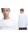 Casey Slogan Sweatshirt White 2HK146 100 - ACNE STUDIOS - BALAAN 5