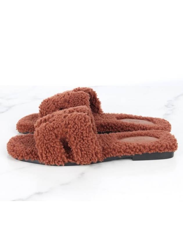 Shearling Oran sandal slippers 37 240 - HERMES - BALAAN 5