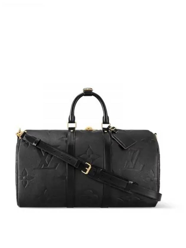 Louis Vuitton Keepall Bandouliere 45 Monogram Duffel Bag Black - LOUIS VUITTON - BALAAN 2