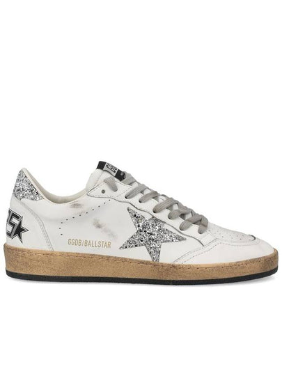 Ball Star Heel Tab Low Sneakers White Silver - GOLDEN GOOSE - BALAAN 2