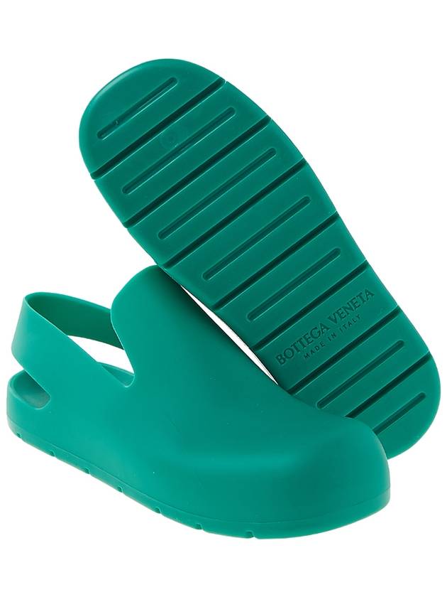 Puddle Clog Rubber Sandals Acid Turquoise - BOTTEGA VENETA - BALAAN.