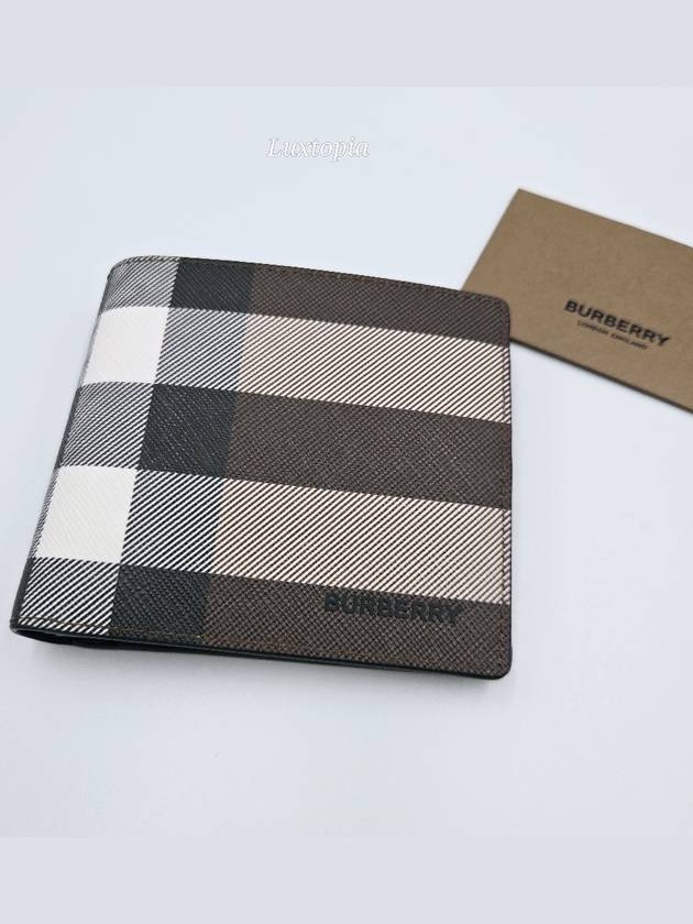 Vintage Check 2-Fold Half Wallet Dark Birch Brown - BURBERRY - BALAAN 2