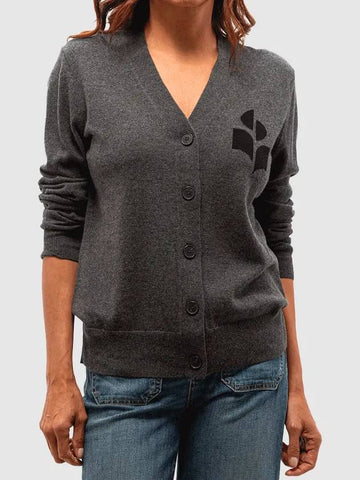 Women s Karin logo cardigan CA0008FA A1X05E 02AN - ISABEL MARANT - BALAAN 1