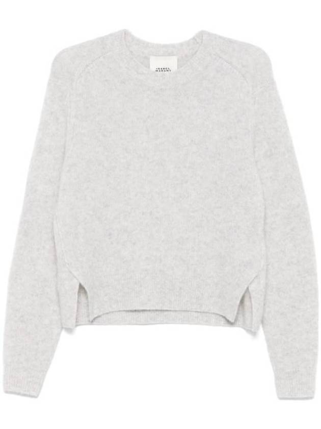 Lilia knit top light gray - ISABEL MARANT - BALAAN 1