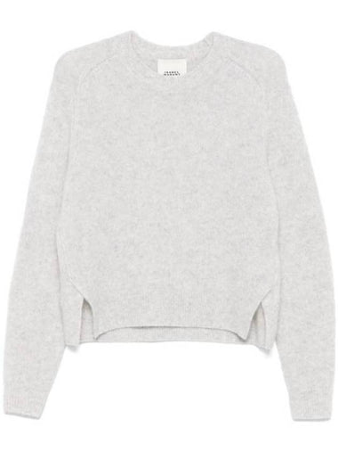 Lilia knit top light gray - ISABEL MARANT - BALAAN 1