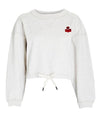 Margo Logo Crop Sweatshirt Ecru Red - ISABEL MARANT - BALAAN 1