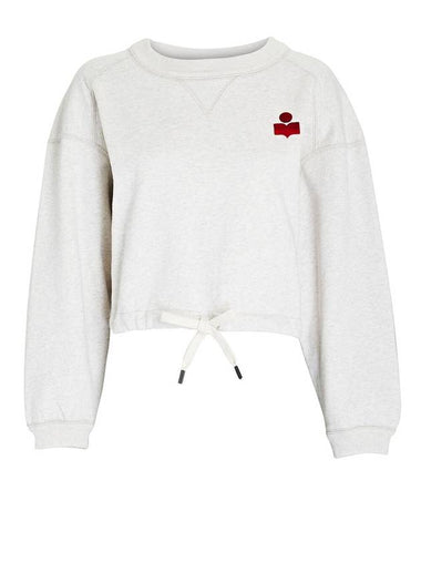 Margo Logo Crop Sweatshirt Ecru Red - ISABEL MARANT - BALAAN 1