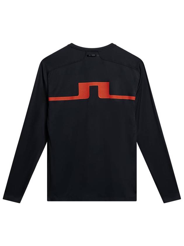 Diamond Long Sleeve Tee AMJT08918 9999 Men's Diamond Long Sleeve Tee - J.LINDEBERG - BALAAN 3