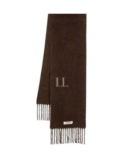 Carro Mohair Alpaca Muffler Brown - JACQUEMUS - BALAAN 2