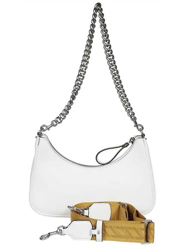 Logo Chain Leather Shoulder Bag White - TORY BURCH - BALAAN 4