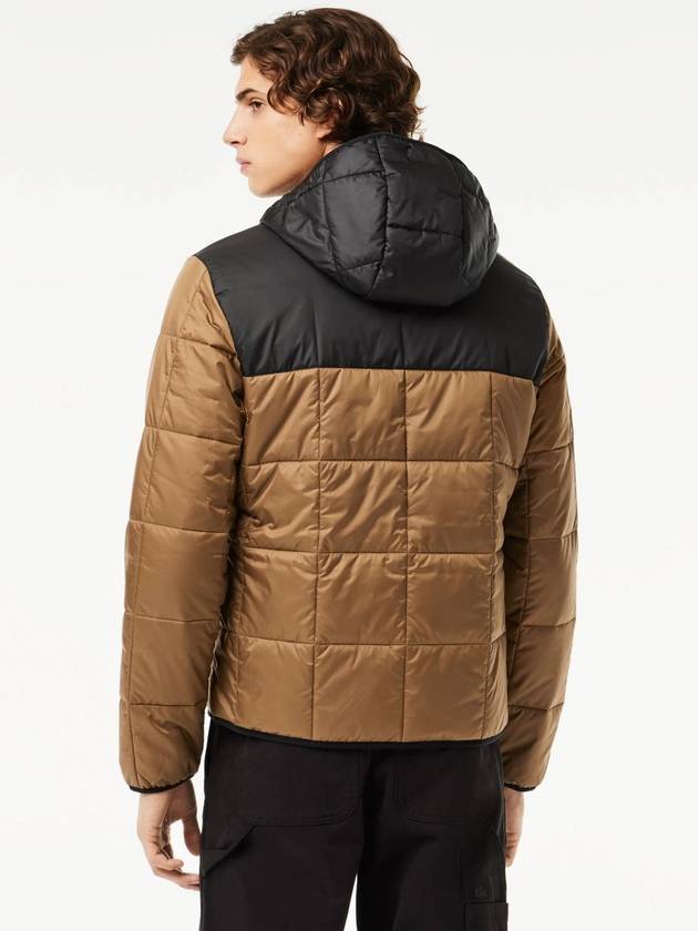 Waterproof Colour-Block Puffer Jacket - LACOSTE - BALAAN 4