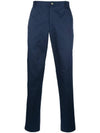 Cotton Chino Straight Pants Navy - THOM BROWNE - BALAAN 1