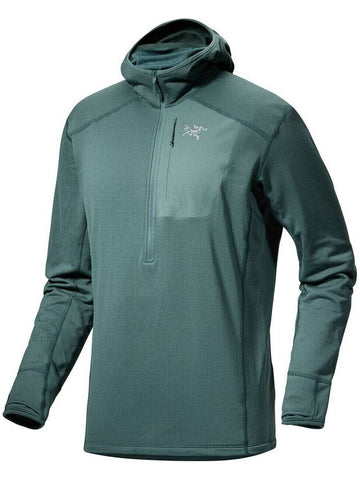 Men's Delta Half Zip Hoodie Green - ARC'TERYX - BALAAN 1