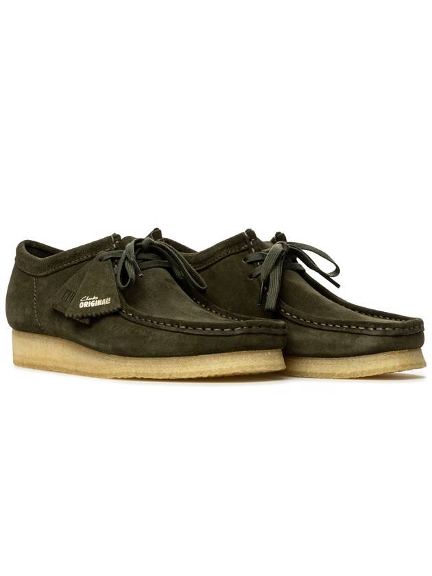 Originals Wallabee Suede Loafer Forest Green - CLARKS - BALAAN 2