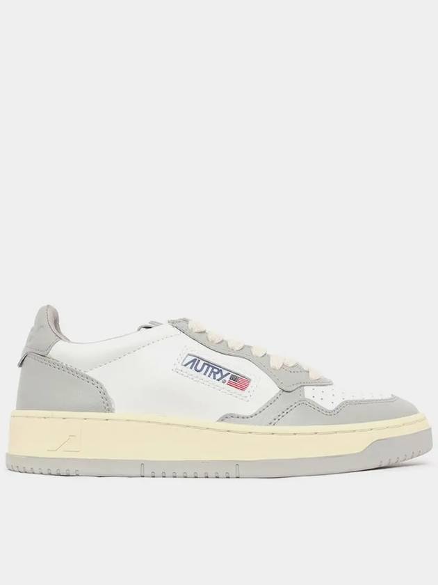 Medalist Leather Low Top Sneakers Grey White - AUTRY - BALAAN 3