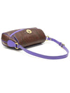 1D479 2105 PVC Paisley Purple Leather Trimmed Flap Shoulder Bag - ETRO - BALAAN 3