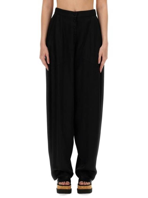 straight pants 640187 3BU3701000 BLACK - STELLA MCCARTNEY - BALAAN 1