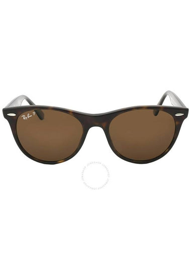 Ray Ban Wayfarer II Classic Polarized Brown Phantos Unisex Sunglasses RB2185 902/57 52 - RAY-BAN - BALAAN 1