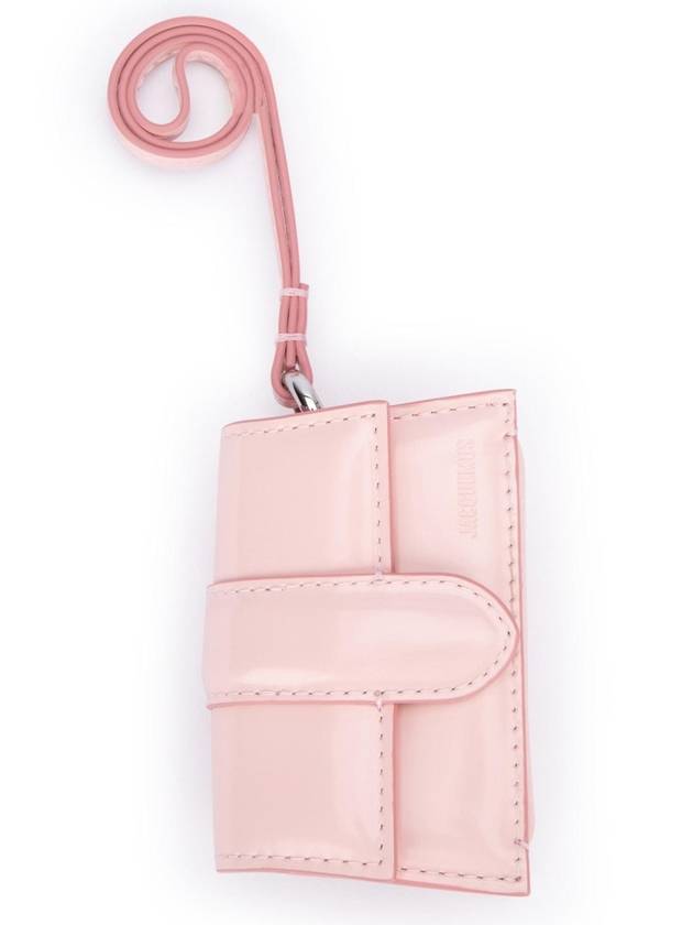 Le Porte Bambino Mini Flap Airpods Case Pink - JACQUEMUS - BALAAN 1