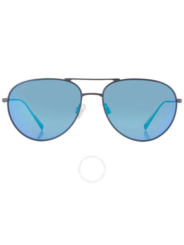 Maui Jim Walaka Blue Hawaii Pilot Unisex Sunglasses B885-03 57 - MAUI JIM - BALAAN 1