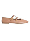 Les Double Strap Lambskin Ballerinas Pink - CELINE - BALAAN 1