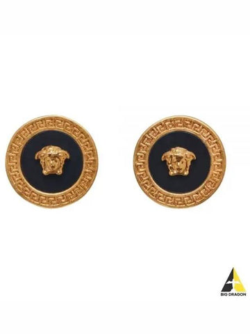 Medusa Stud Earrings Black DG27256 DJMR - VERSACE - BALAAN 1