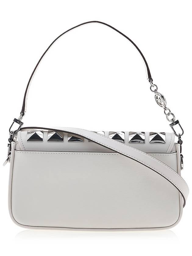 Women's Studded Leather Shoulder Bag White - MICHAEL KORS - BALAAN 4